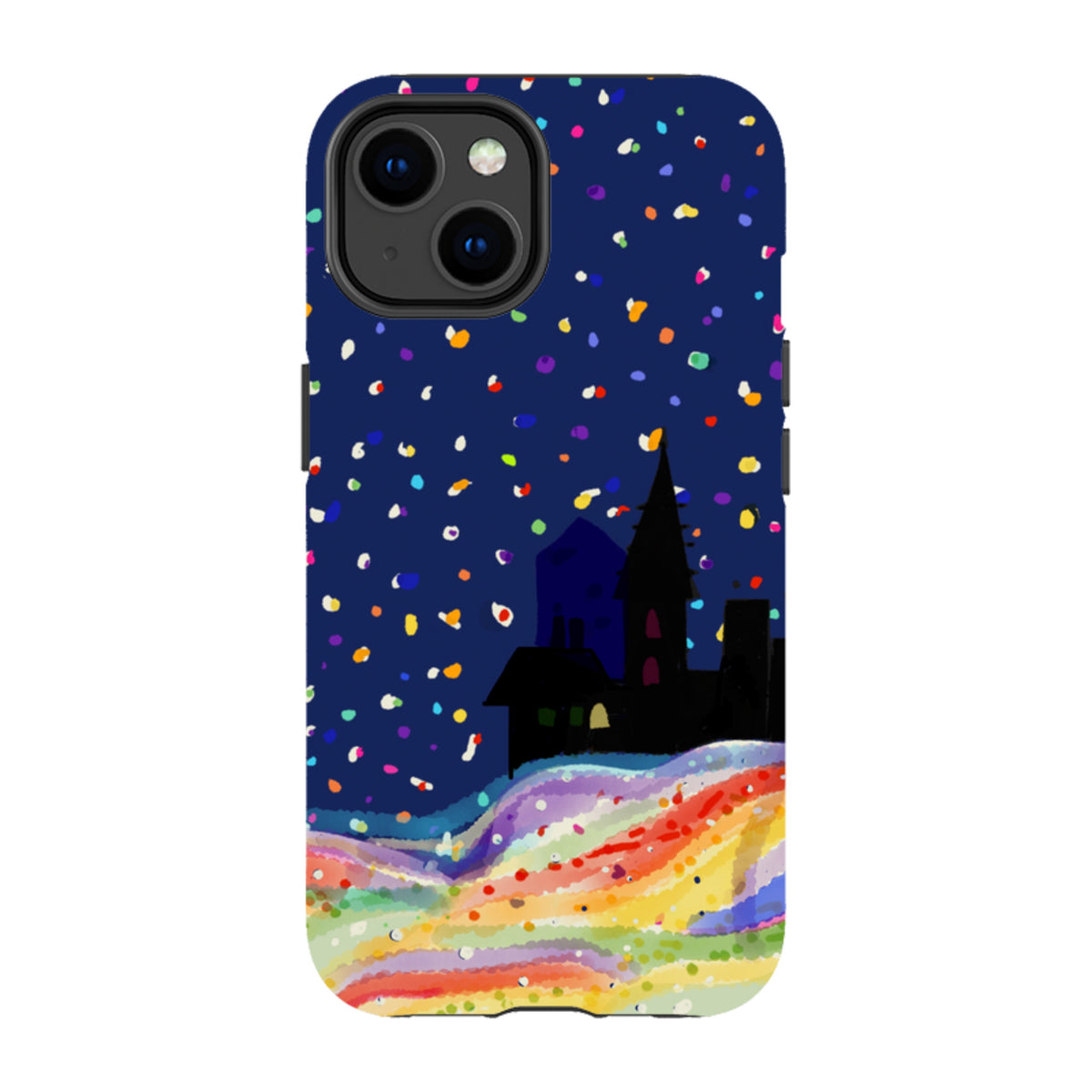 Здрав кейс за iPhone - Rainbow Snow от Сара Кембъл