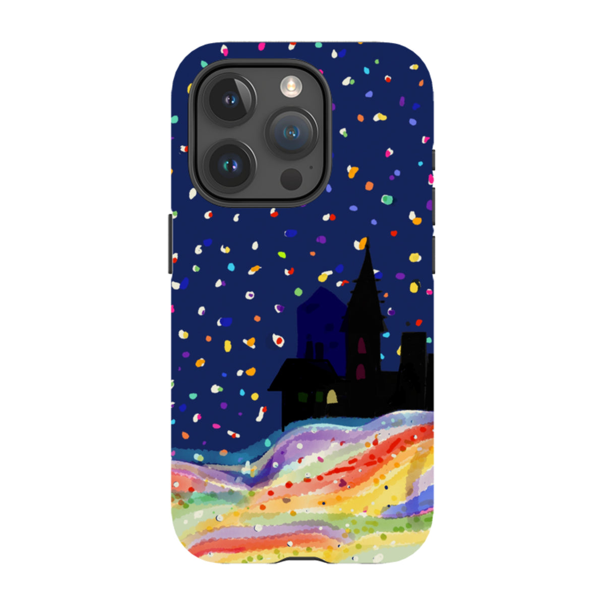 Здрав кейс за iPhone - Rainbow Snow от Сара Кембъл