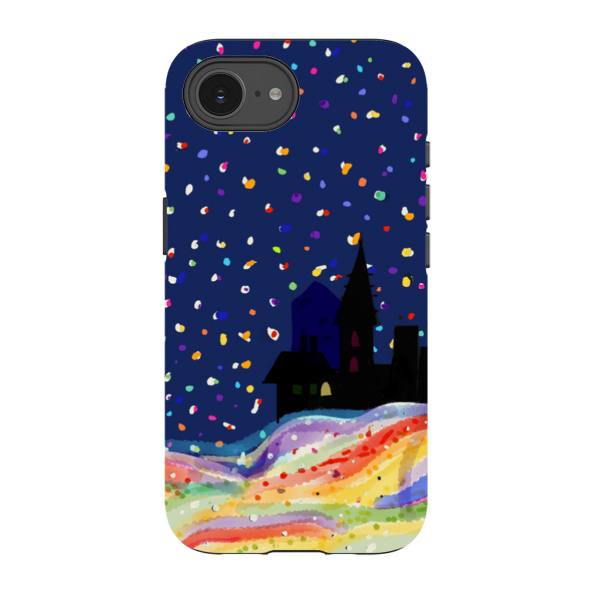 Здрав кейс за iPhone - Rainbow Snow от Сара Кембъл