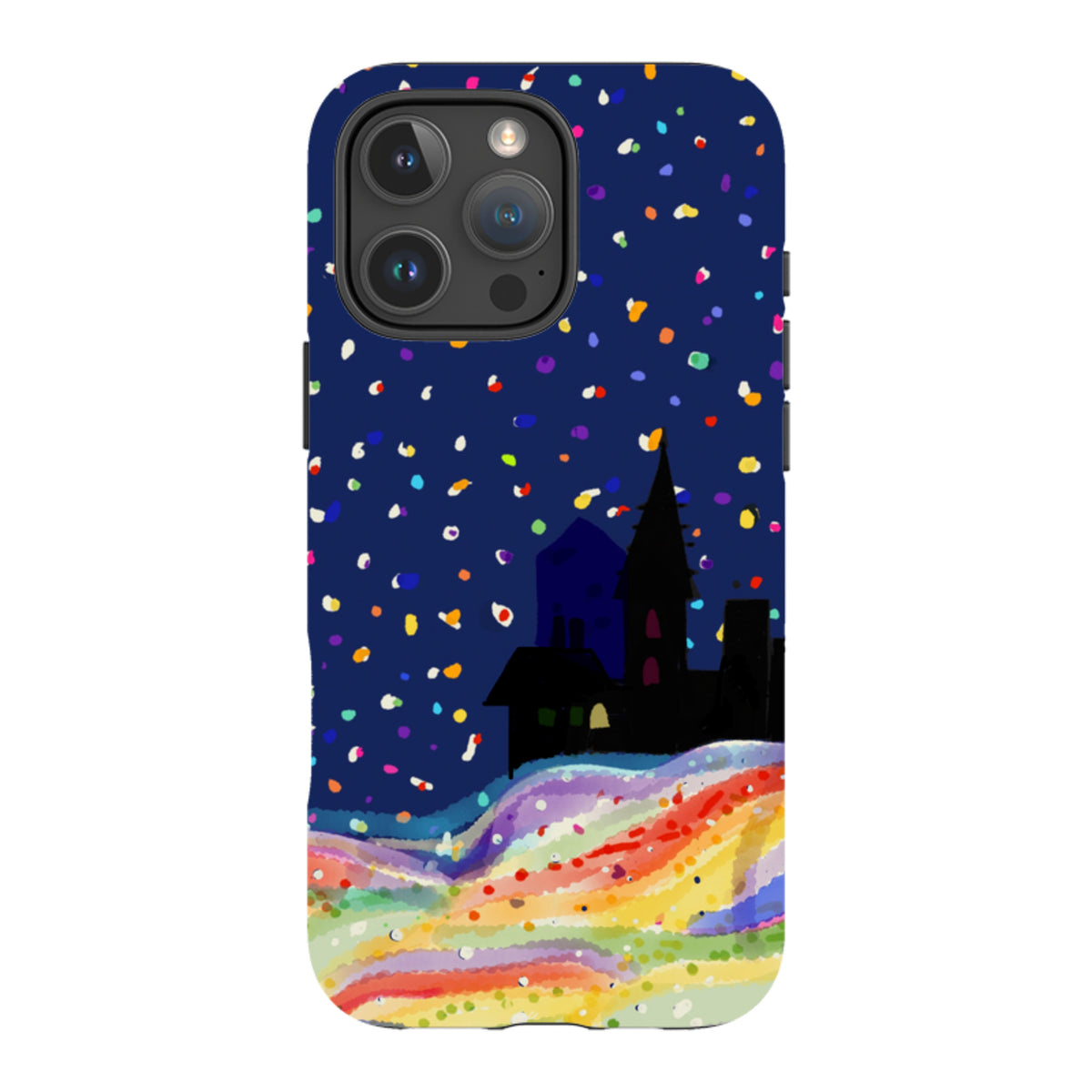 Здрав кейс за iPhone - Rainbow Snow от Сара Кембъл
