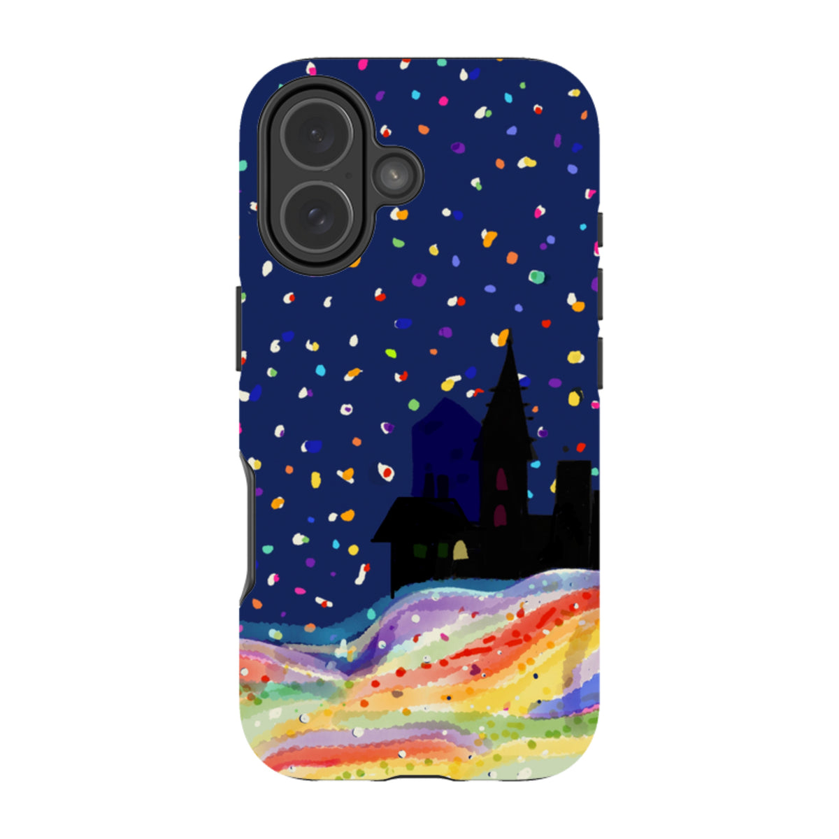 Здрав кейс за iPhone - Rainbow Snow от Сара Кембъл