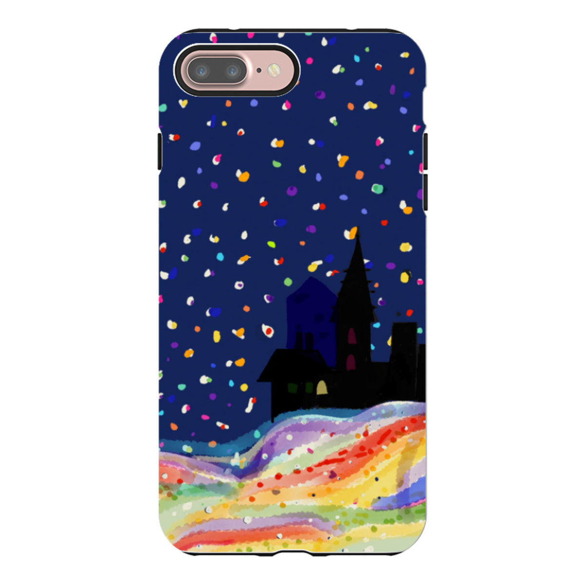 Здрав кейс за iPhone - Rainbow Snow от Сара Кембъл