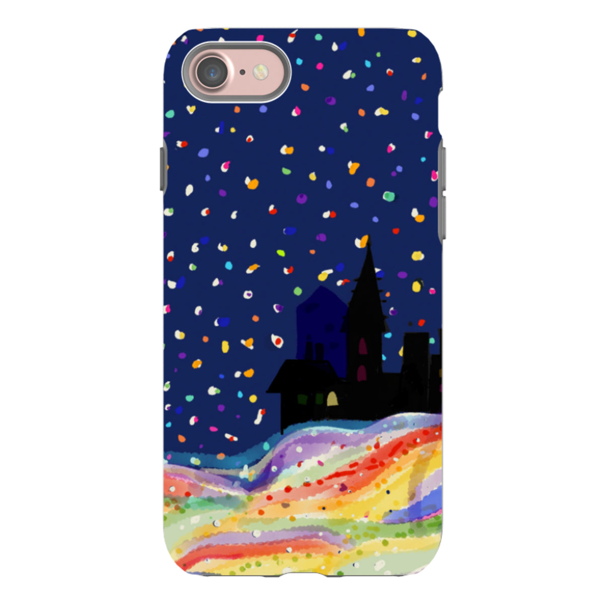 Здрав кейс за iPhone - Rainbow Snow от Сара Кембъл