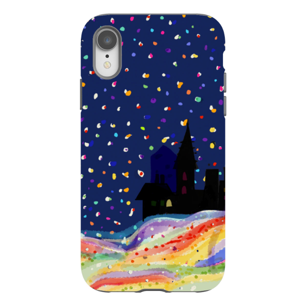 Здрав кейс за iPhone - Rainbow Snow от Сара Кембъл