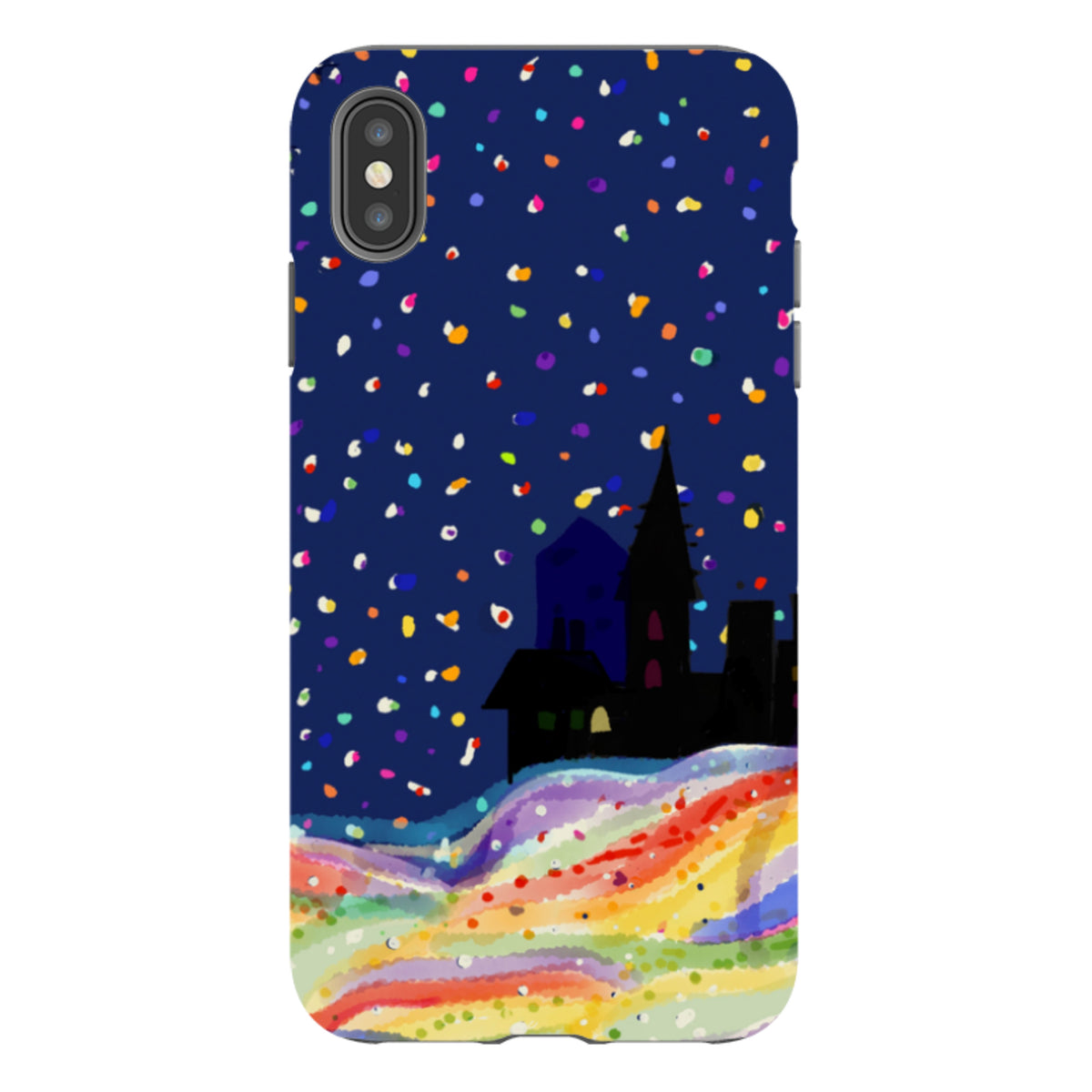 Здрав кейс за iPhone - Rainbow Snow от Сара Кембъл