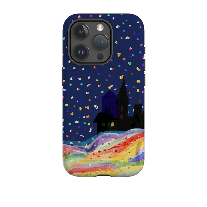 iPhone Tough Case - Rainbow Snow By Sarah Campbell