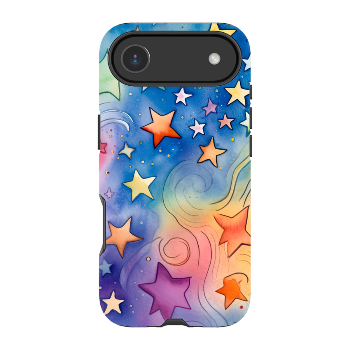 Здрав калъф за iPhone - Rainbow Stars III