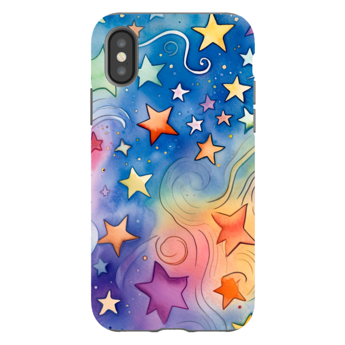 Здрав калъф за iPhone - Rainbow Stars III