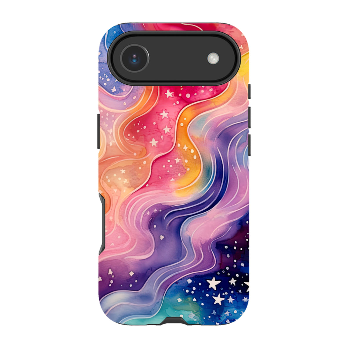 iPhone Tough Case - Rainbow Stars V