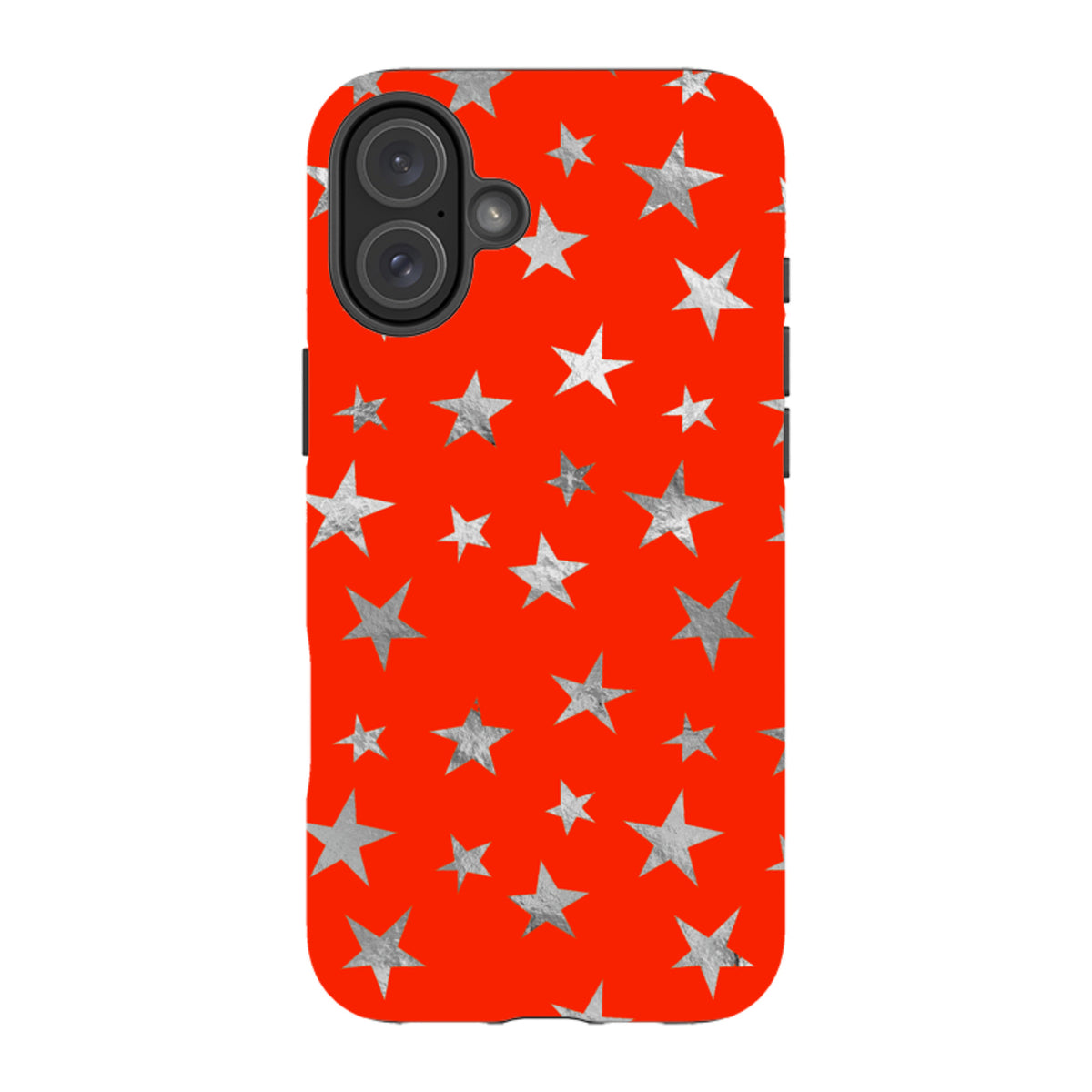 iPhone Tough Case - Red and Silver Stars