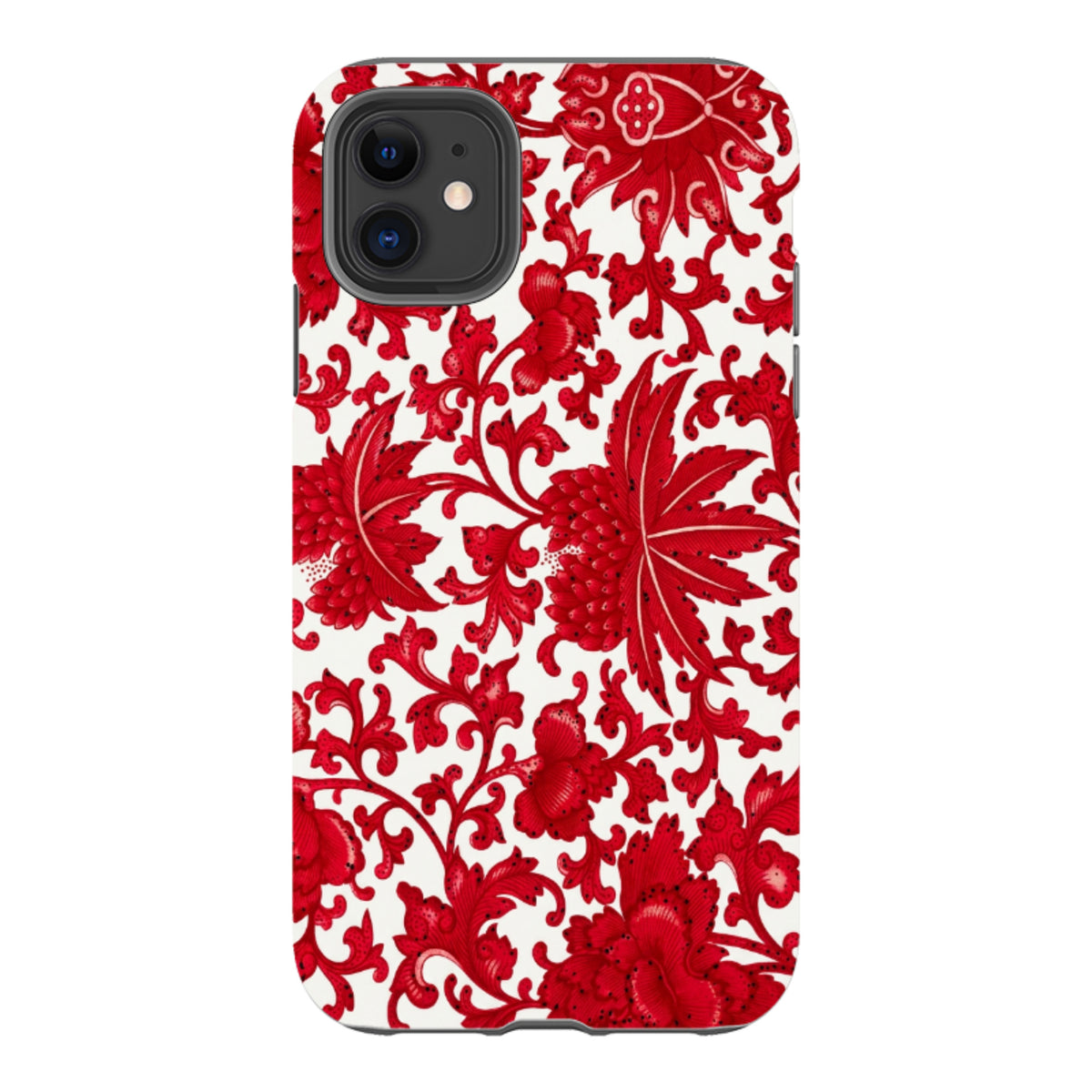 iPhone Tough Case - Red Chinoiserie Floral