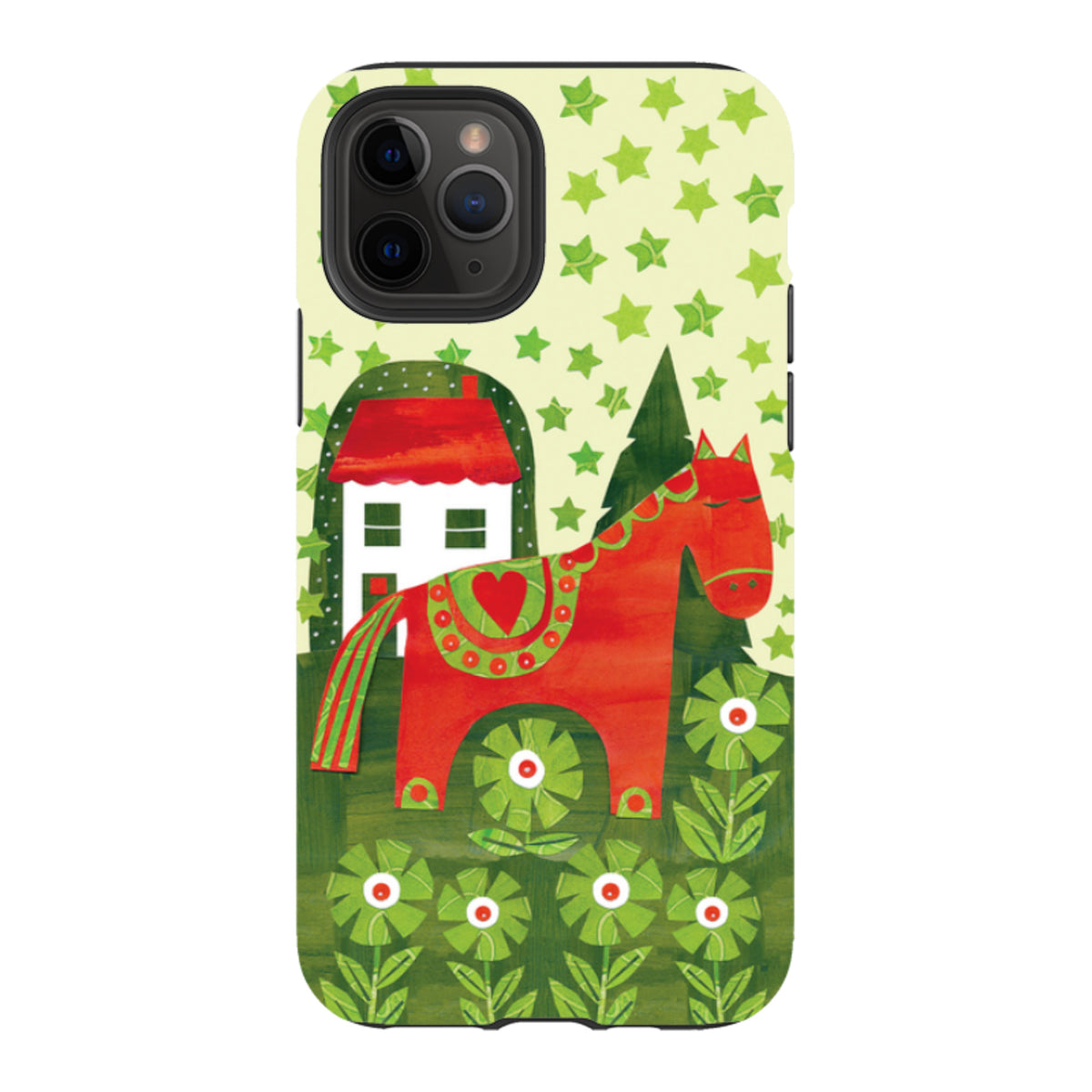 iPhone Tough Case - Red Dala Horse By Tracey English