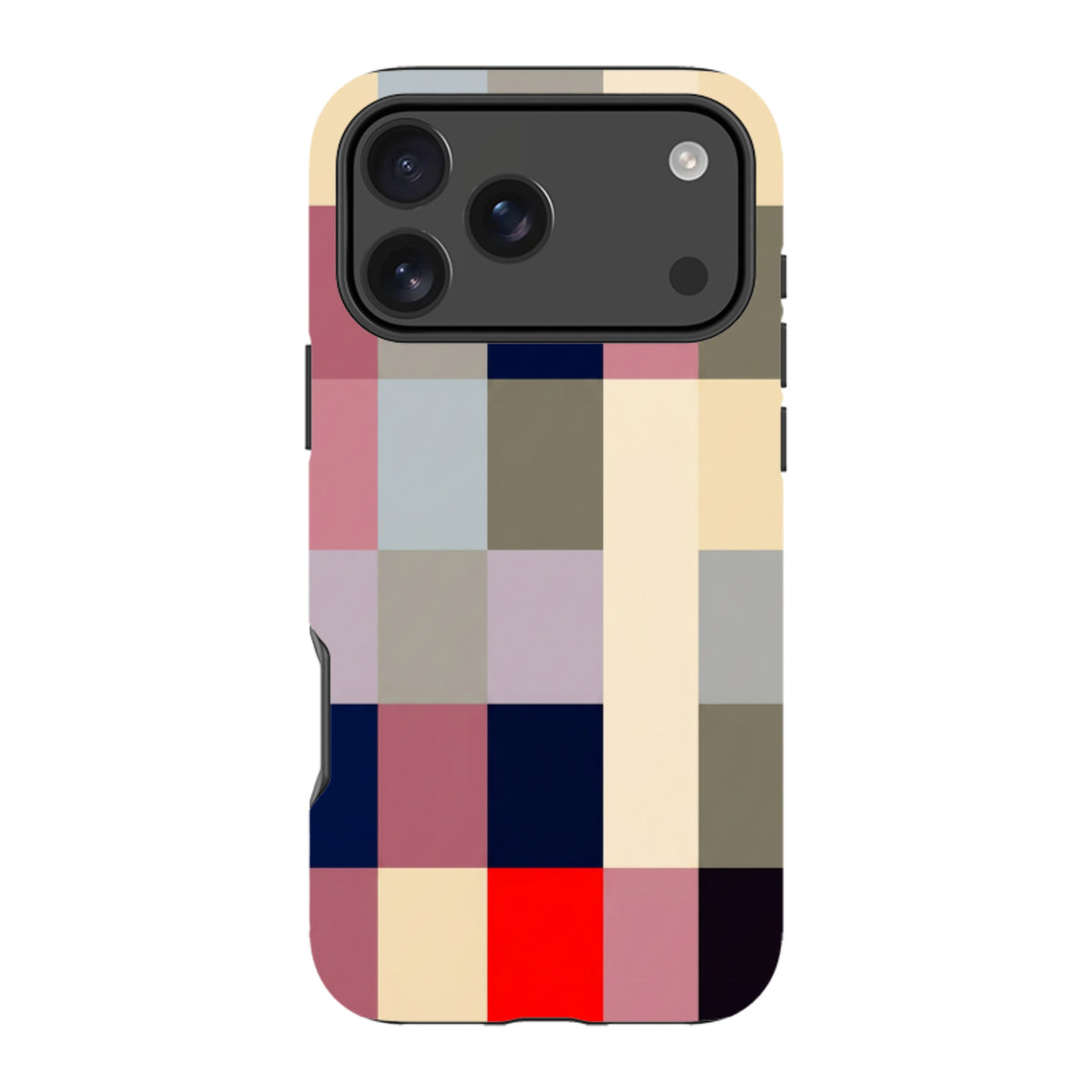 iPhone Tough Case - Retro Plaid
