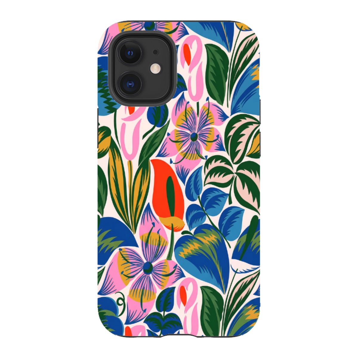 iPhone Tough Case - Retro Tropical Floral