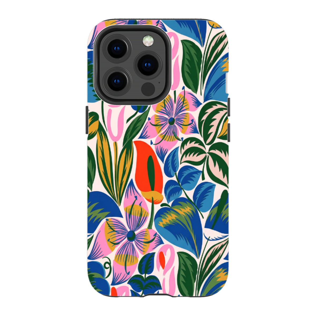 iPhone Tough Case - Retro Tropical Floral