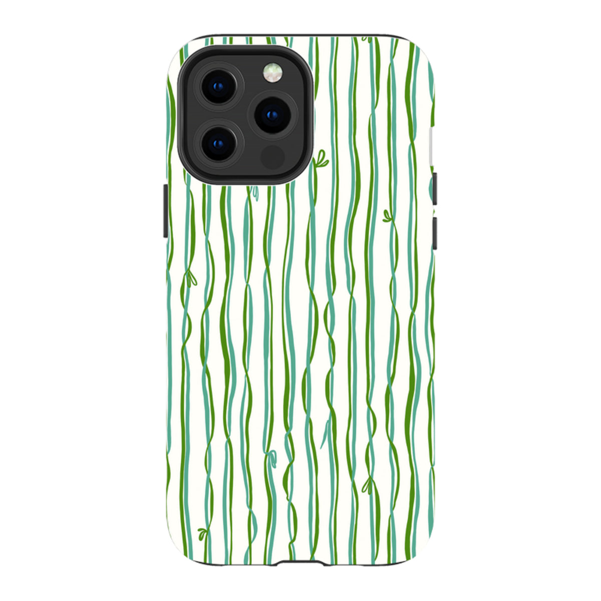 iPhone Tough Case - Ribbons blue and green By Katherine Quinn