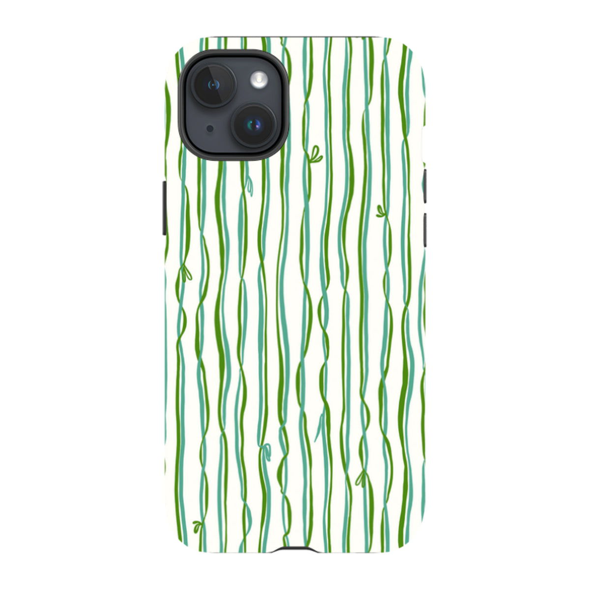 iPhone Tough Case - Ribbons blue and green By Katherine Quinn