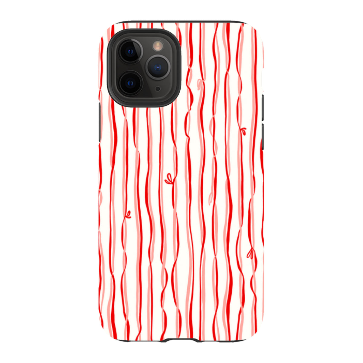 iPhone Tough Case - Ribbons pink and red By Katherine Quinn