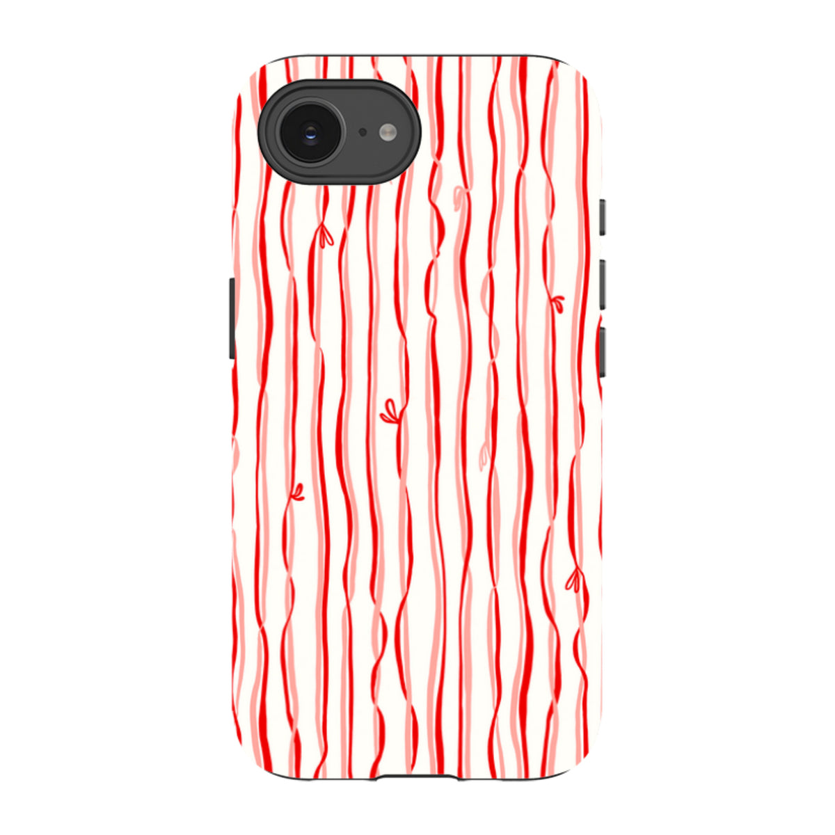 iPhone Tough Case - Ribbons pink and red By Katherine Quinn