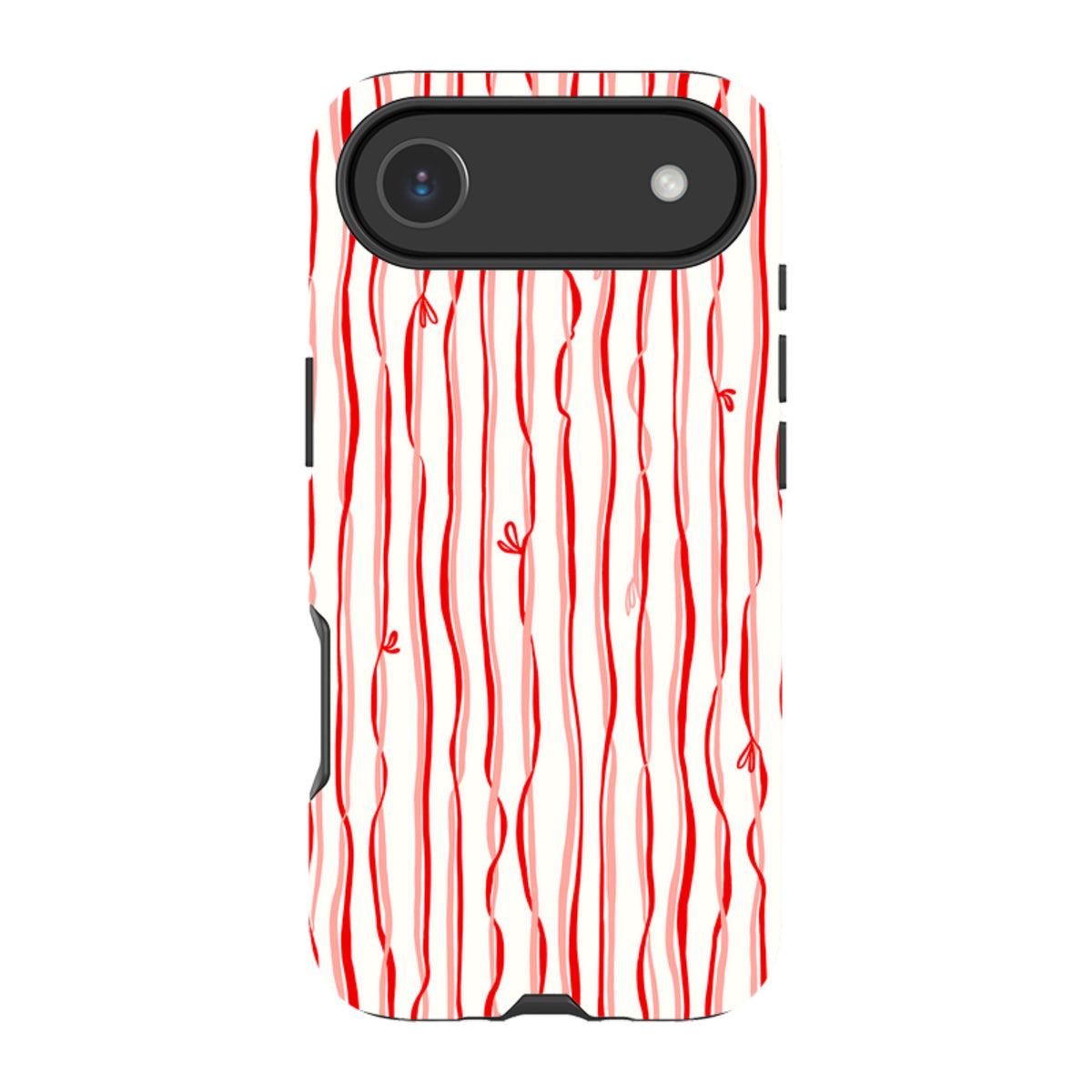 iPhone Tough Case - Ribbons pink and red By Katherine Quinn