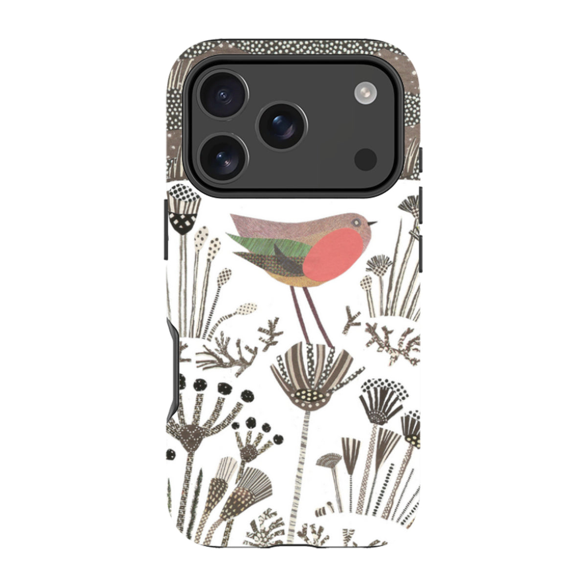 iPhone Tough Case - Robin in Snow By Jane Robbins