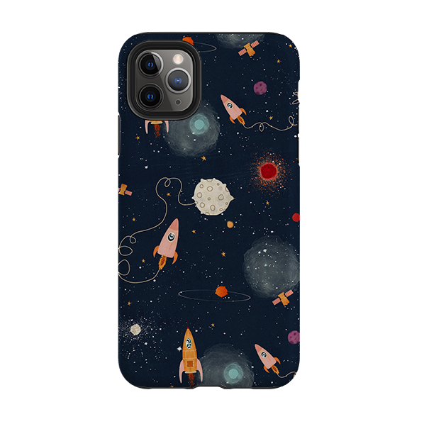 iPhone Tough Case - Rockets Midnight By Katherine Quinn