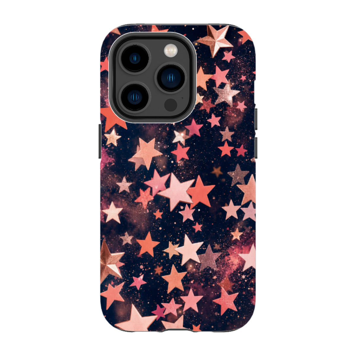 iPhone Schutzhülle - Rose Gold Galaxy Star