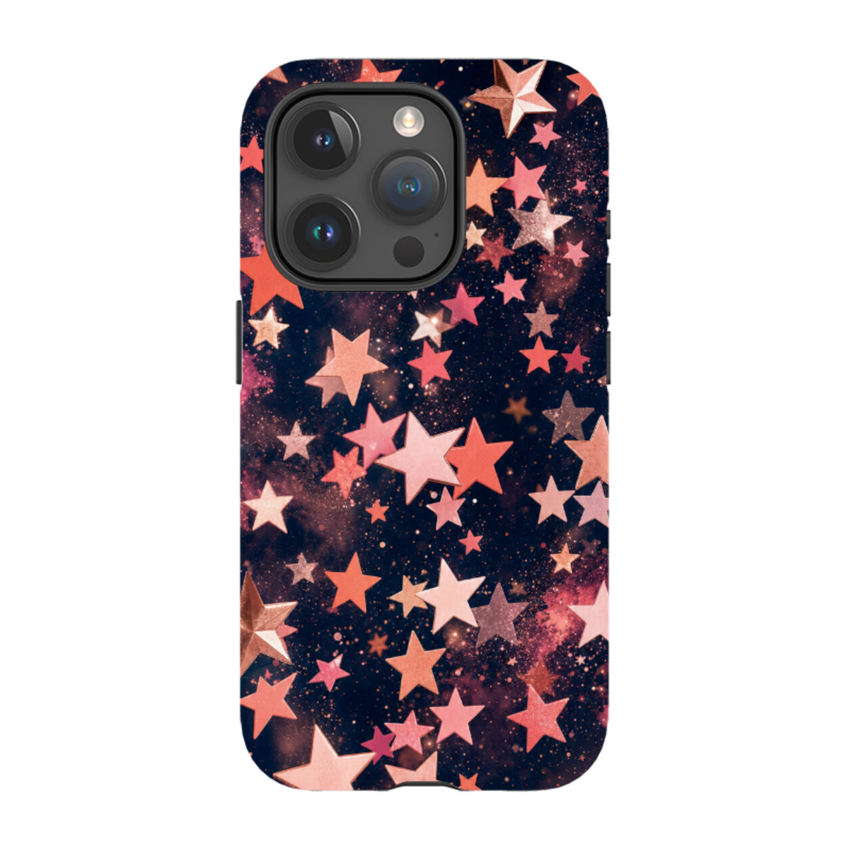 iPhone Schutzhülle - Rose Gold Galaxy Star