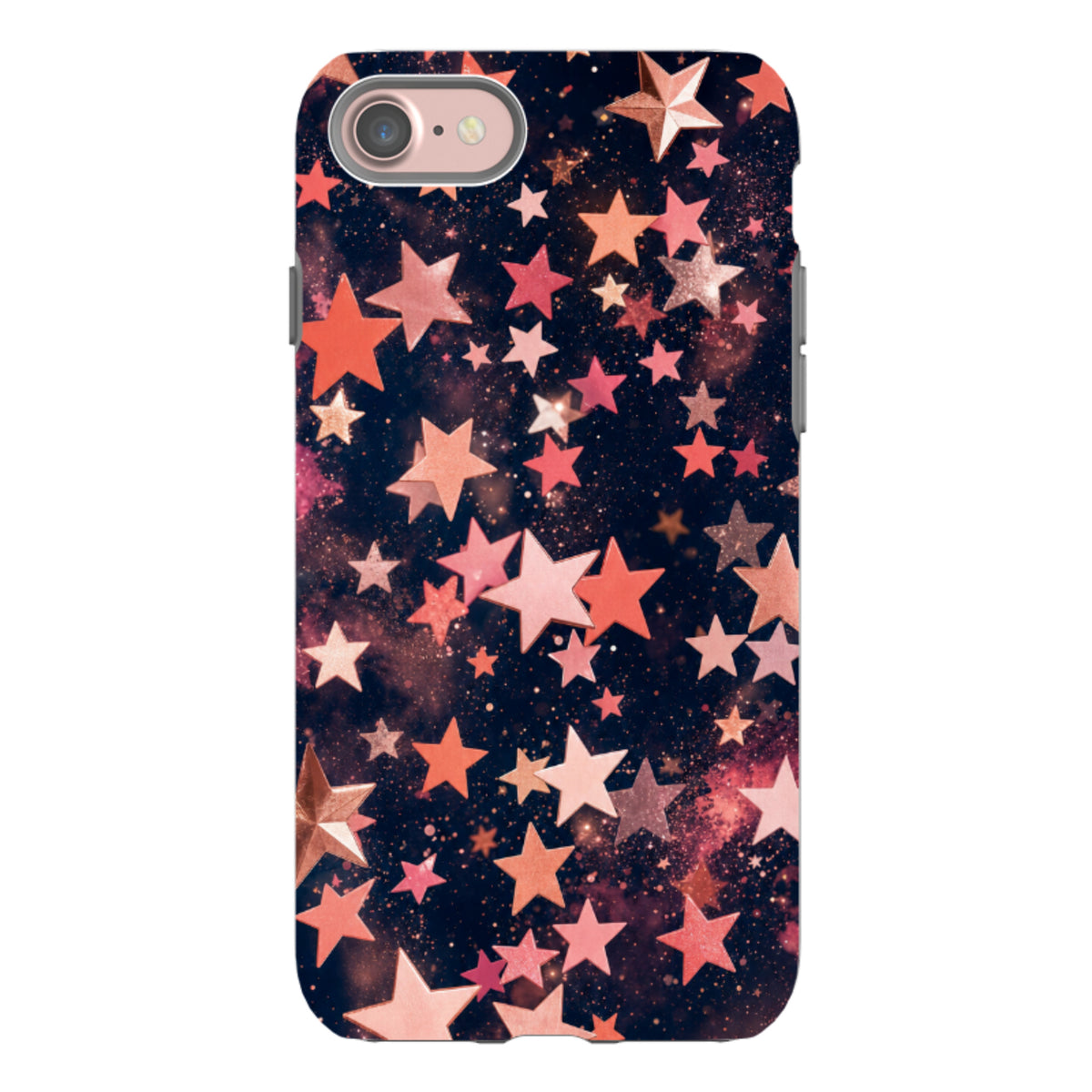 iPhone Schutzhülle - Rose Gold Galaxy Star