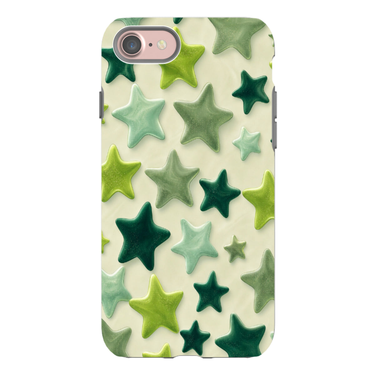 iPhone Tough Case – Salbeigrüner Stern