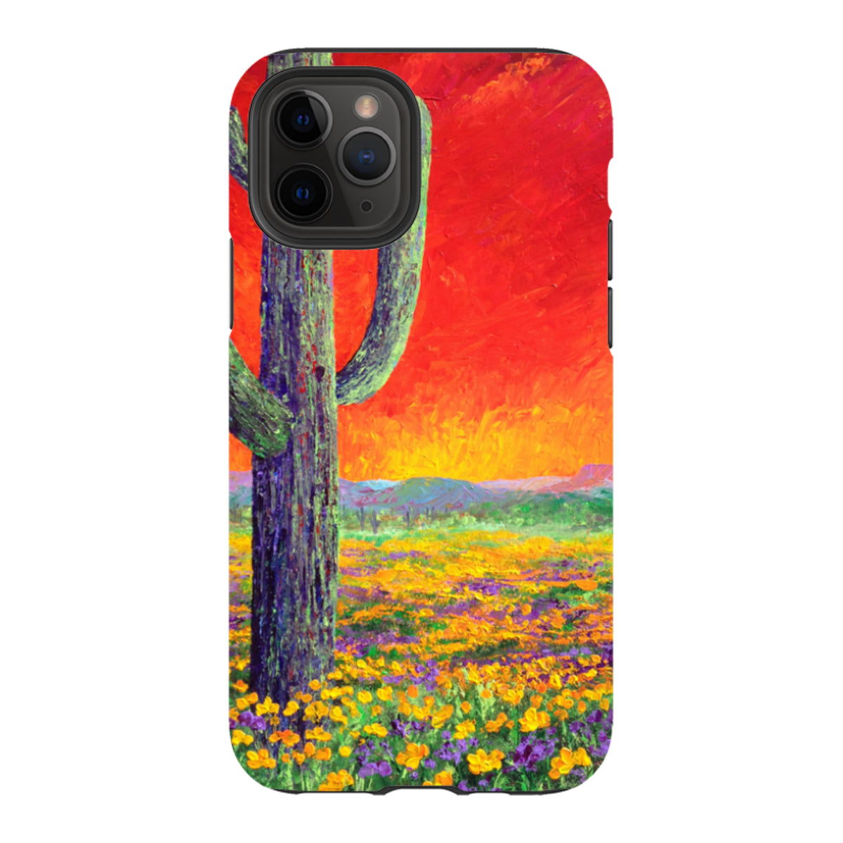 iPhone Tough Case - Saguaro Sunset By Linda Calvert Jacobson
