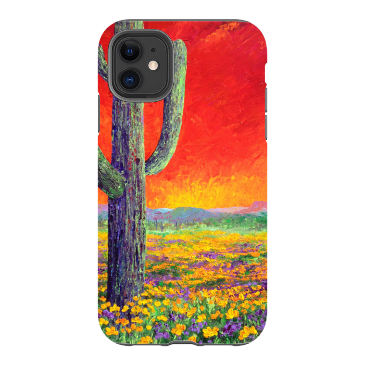 iPhone Tough Case - Saguaro Sunset By Linda Calvert Jacobson