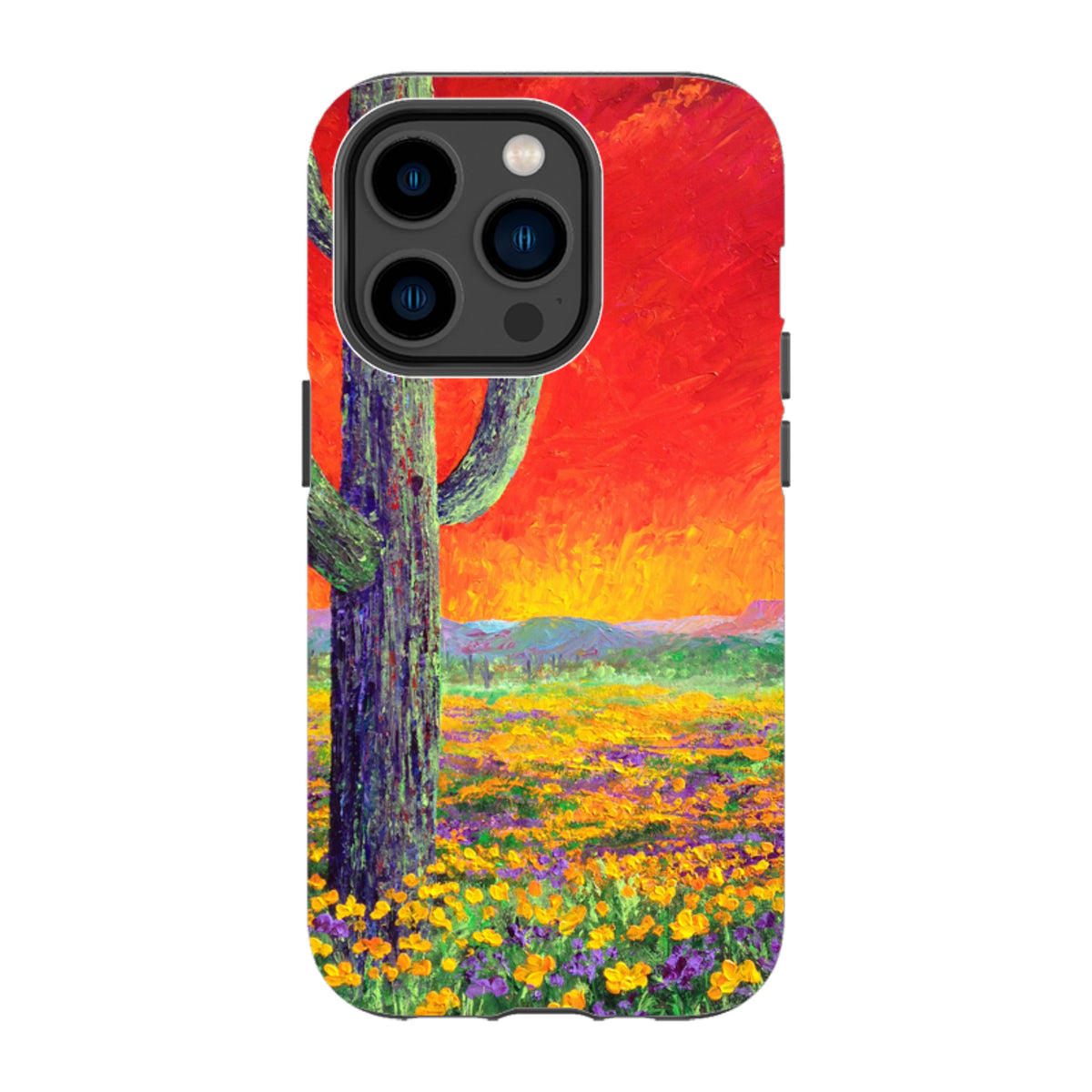 iPhone Tough Case - Saguaro Sunset By Linda Calvert Jacobson
