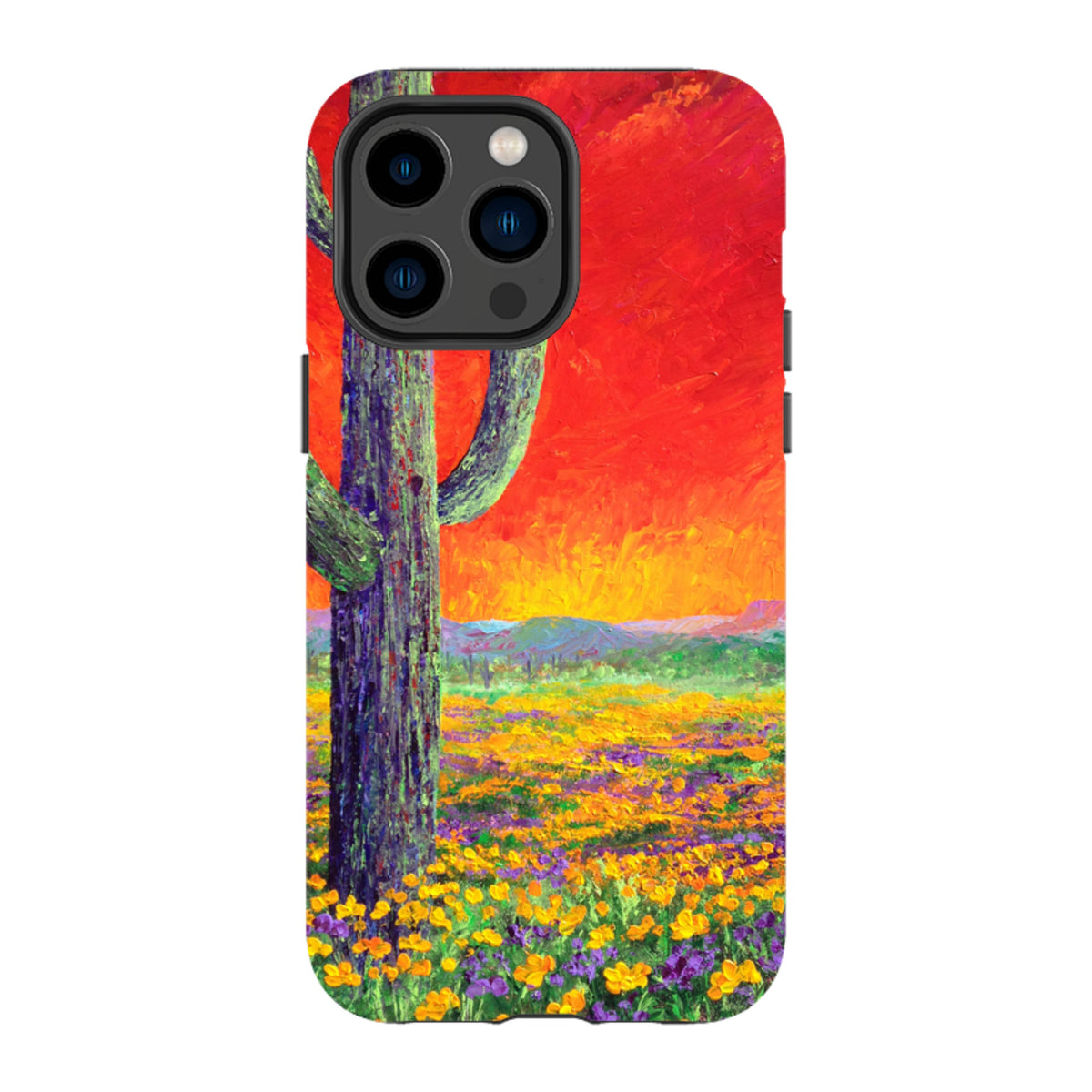 iPhone Tough Case - Saguaro Sunset By Linda Calvert Jacobson
