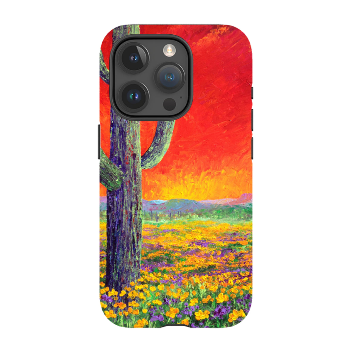 iPhone Tough Case - Saguaro Sunset By Linda Calvert Jacobson