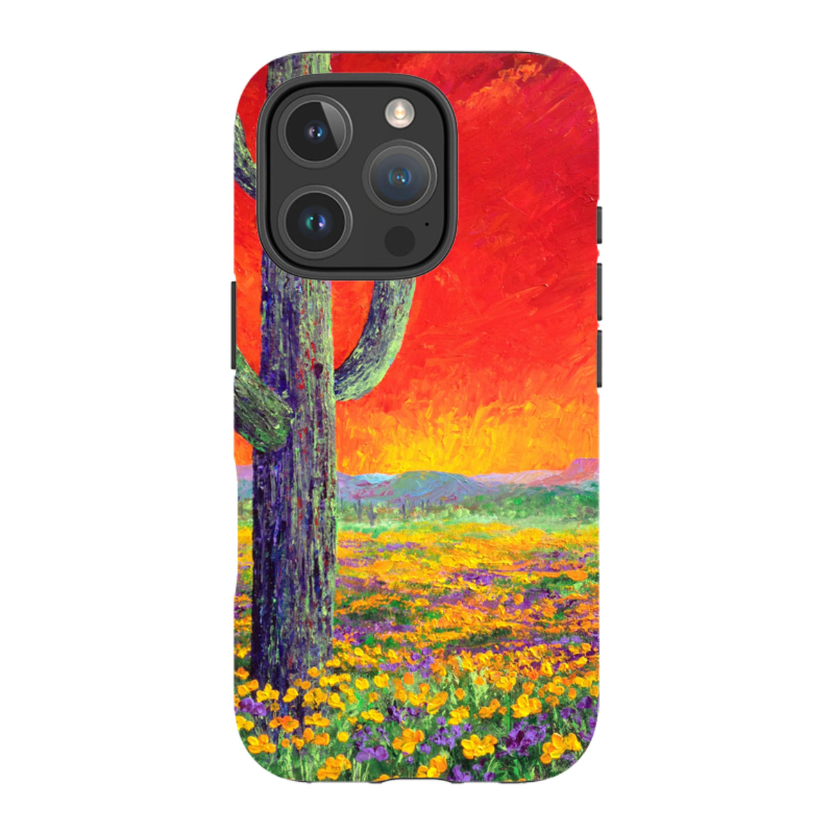 iPhone Tough Case - Saguaro Sunset By Linda Calvert Jacobson