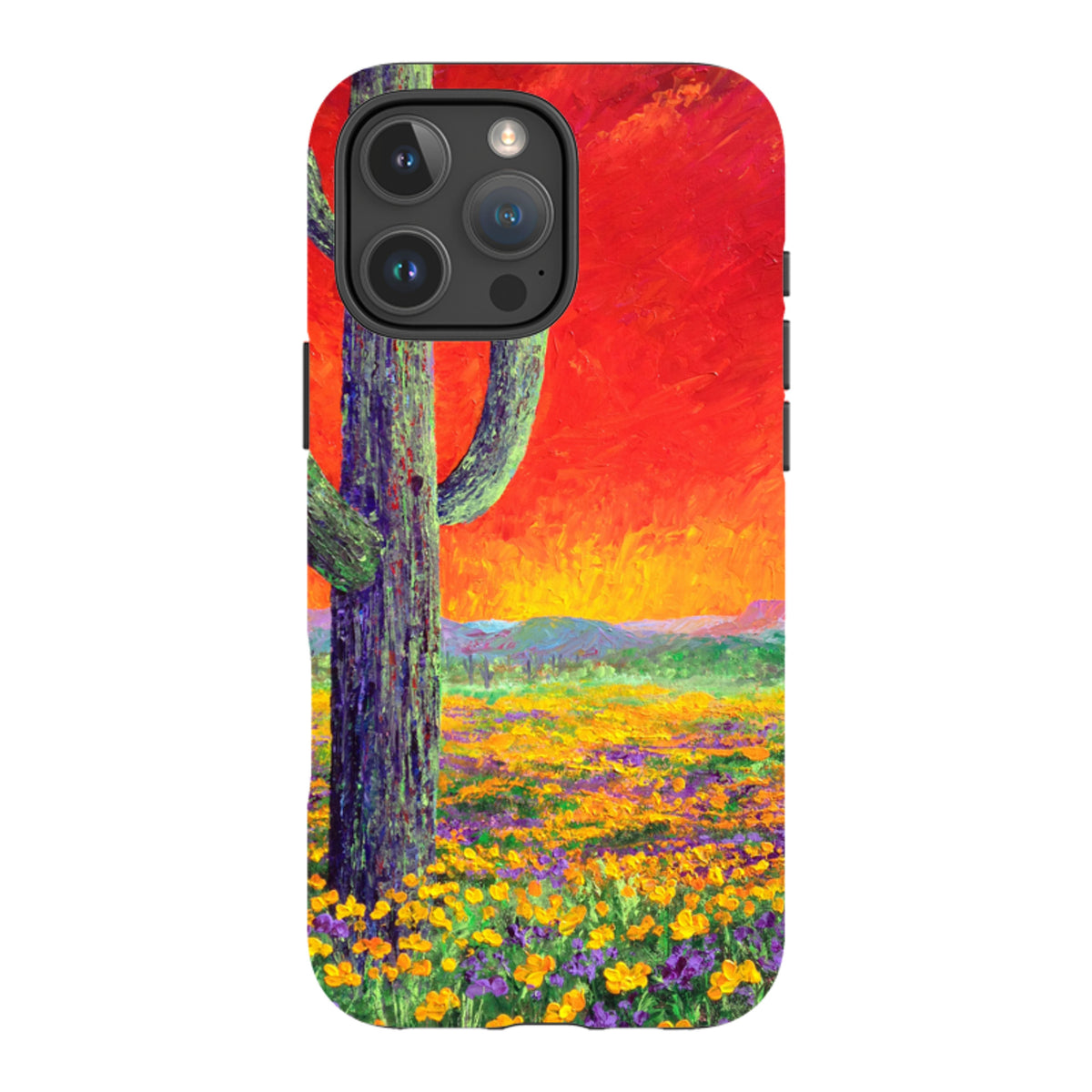 iPhone Tough Case - Saguaro Sunset By Linda Calvert Jacobson