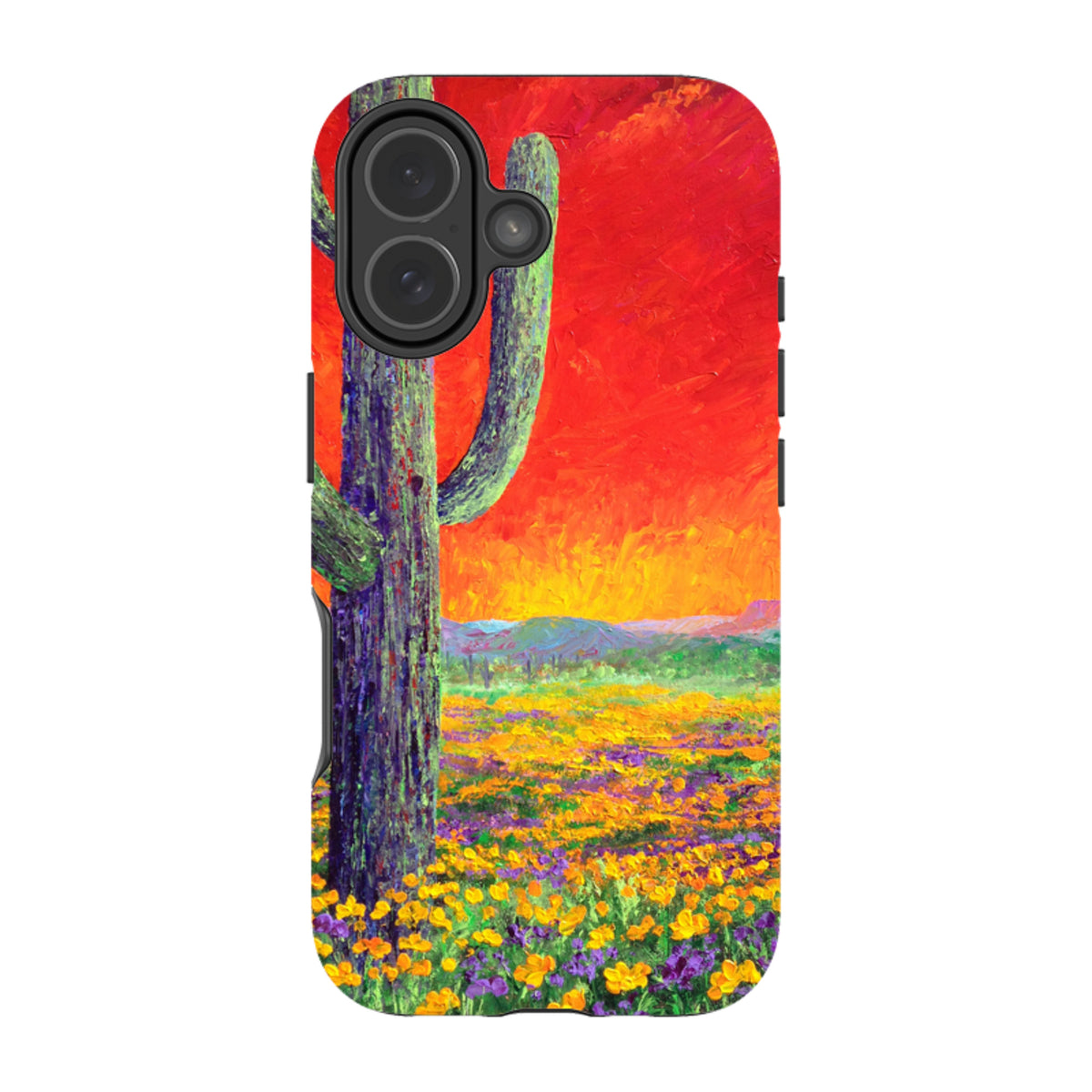 iPhone Tough Case - Saguaro Sunset By Linda Calvert Jacobson