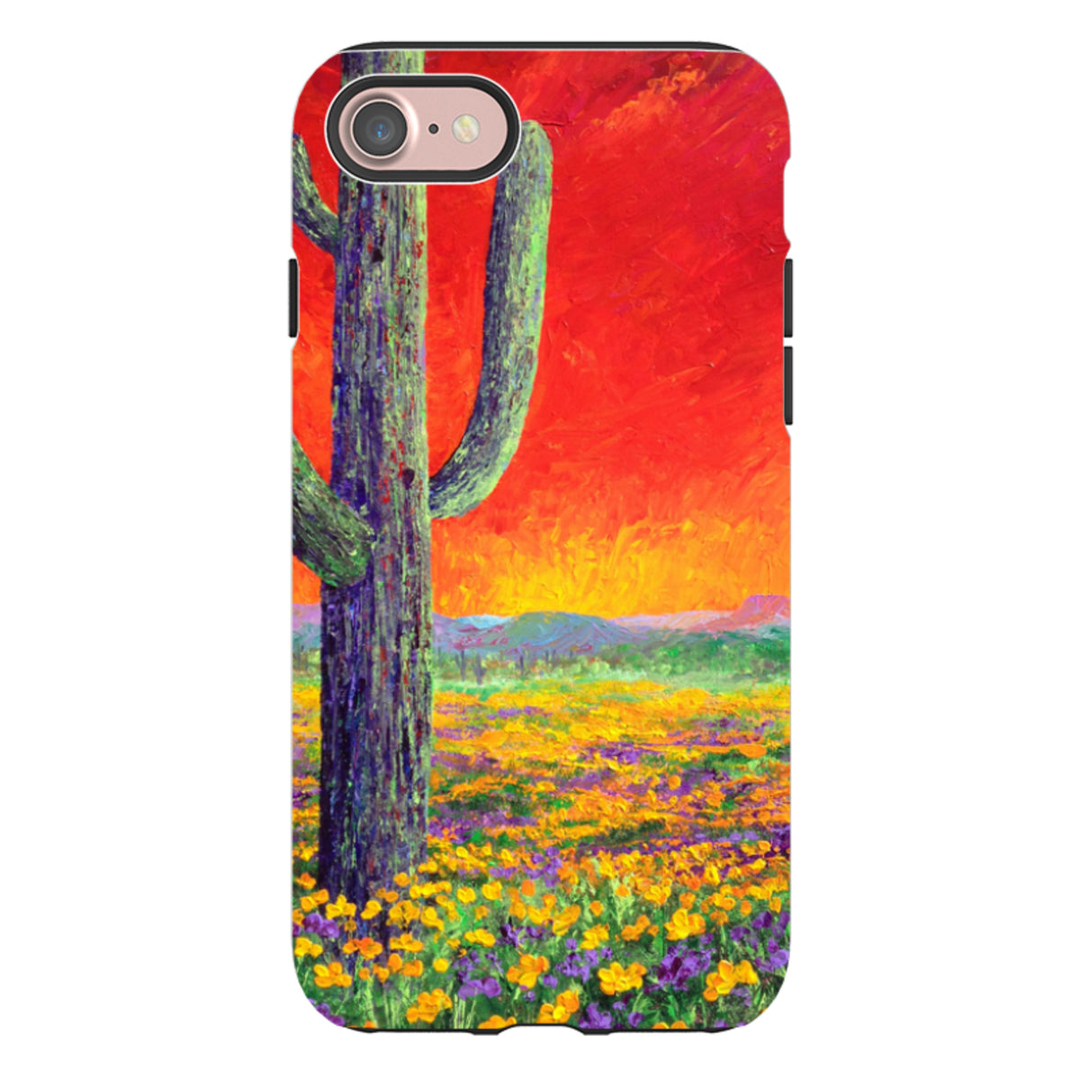 iPhone Tough Case - Saguaro Sunset By Linda Calvert Jacobson