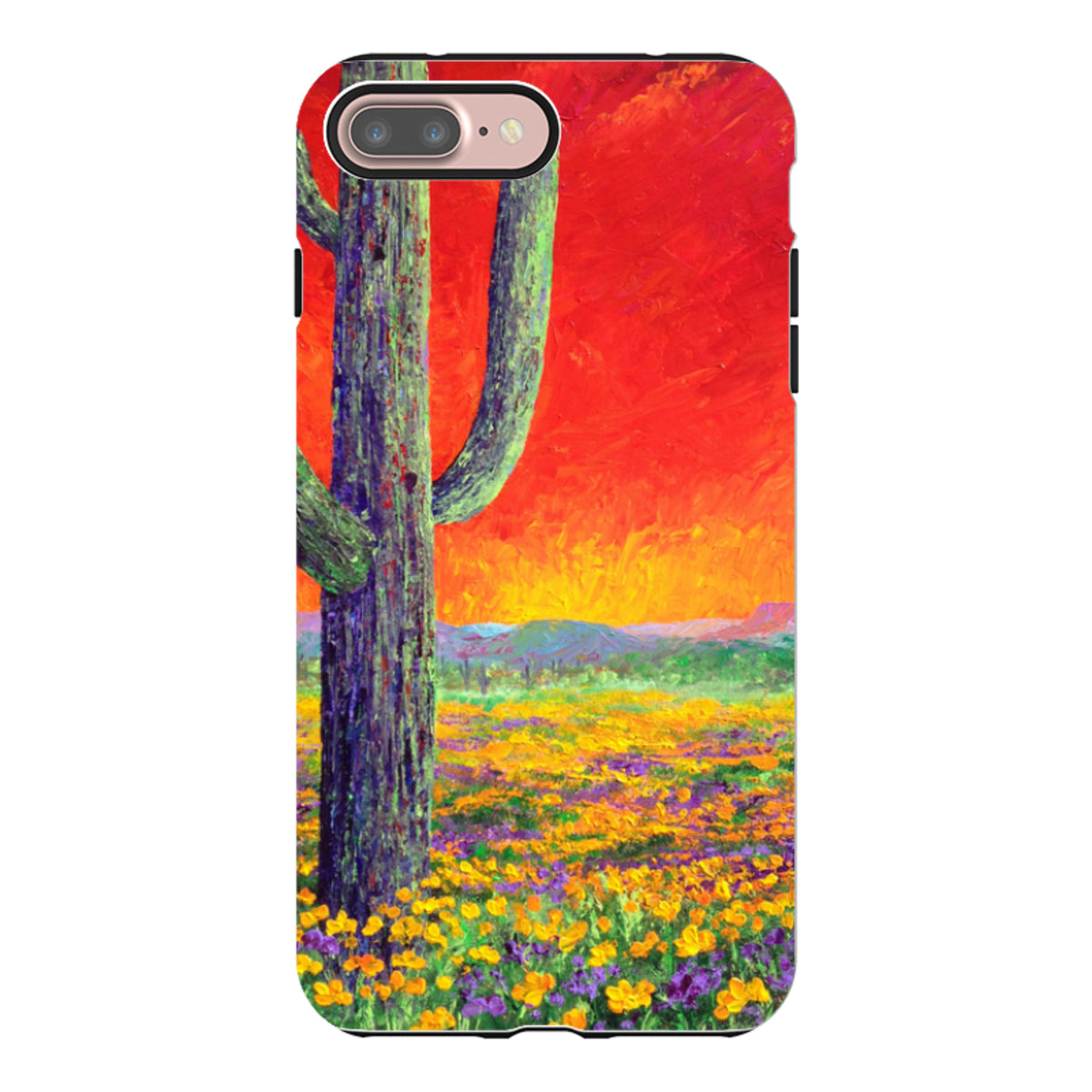 iPhone Tough Case - Saguaro Sunset By Linda Calvert Jacobson
