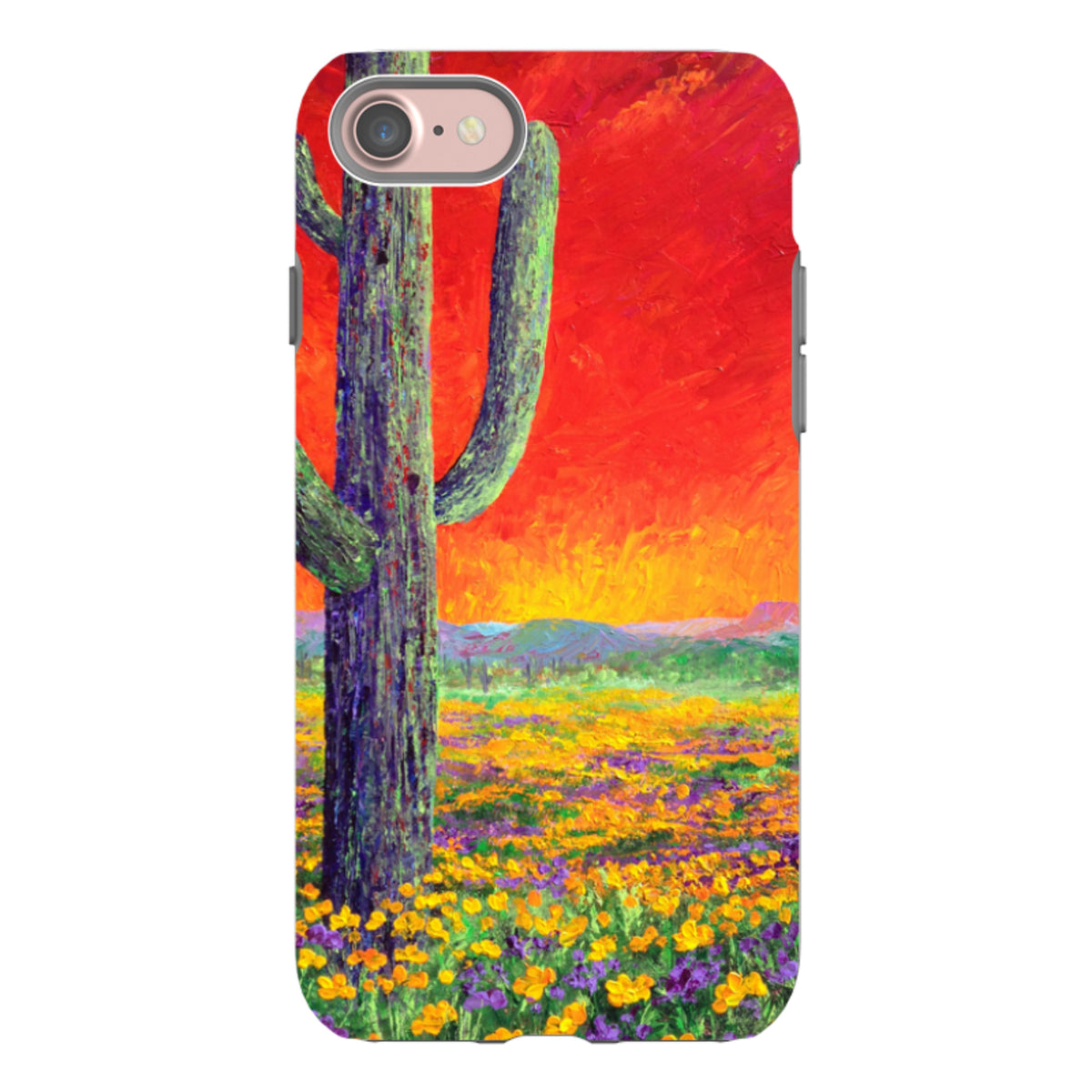iPhone Tough Case - Saguaro Sunset By Linda Calvert Jacobson