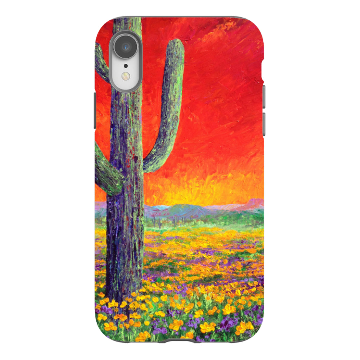 iPhone Tough Case - Saguaro Sunset By Linda Calvert Jacobson