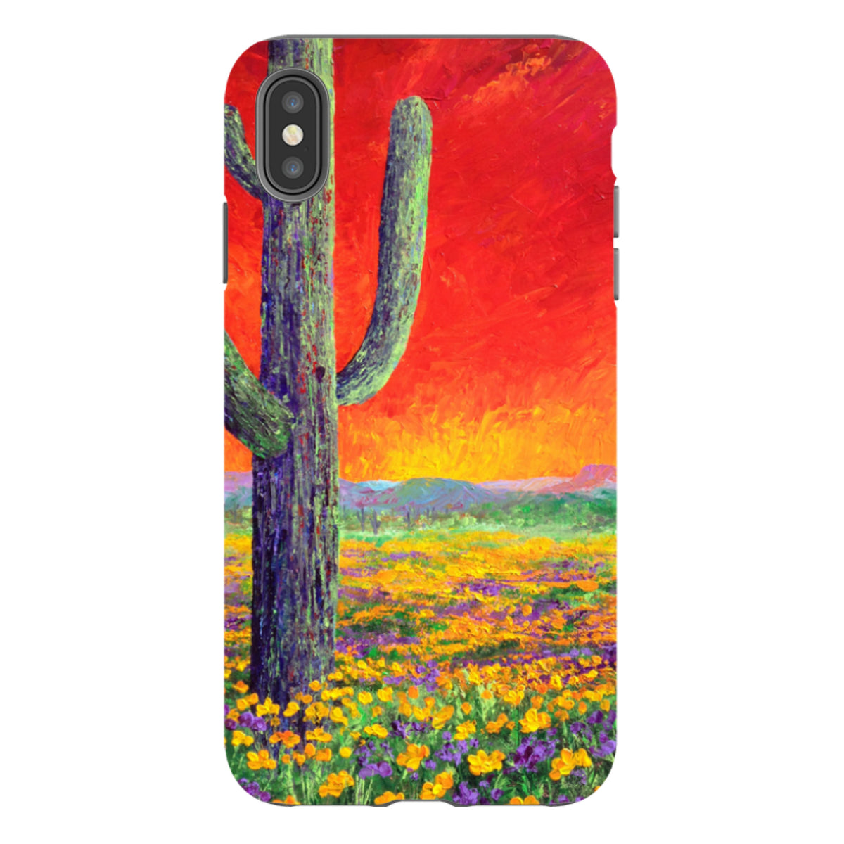 iPhone Tough Case - Saguaro Sunset By Linda Calvert Jacobson