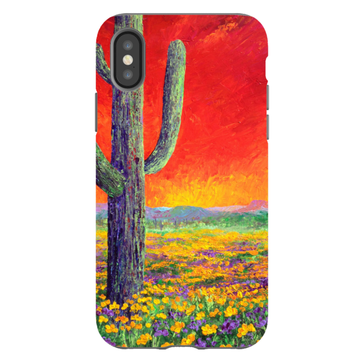 iPhone Tough Case - Saguaro Sunset By Linda Calvert Jacobson