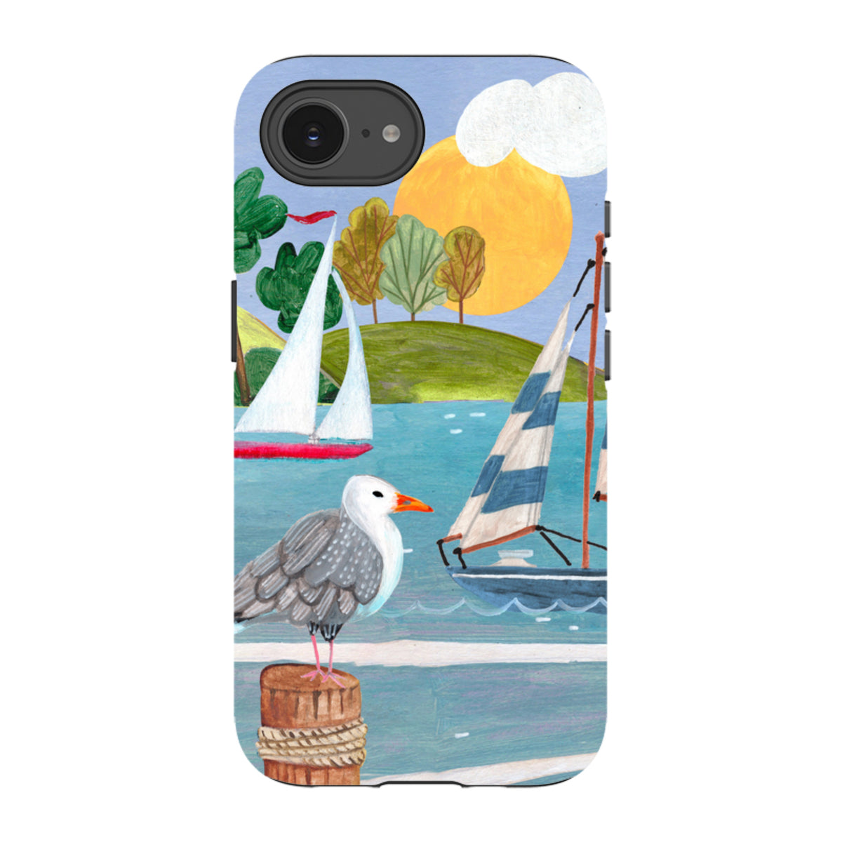 iPhone Tough Case - Sailing By Caroline Bonne Muller