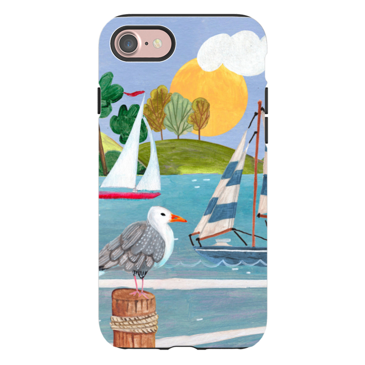 iPhone Tough Case - Sailing By Caroline Bonne Muller