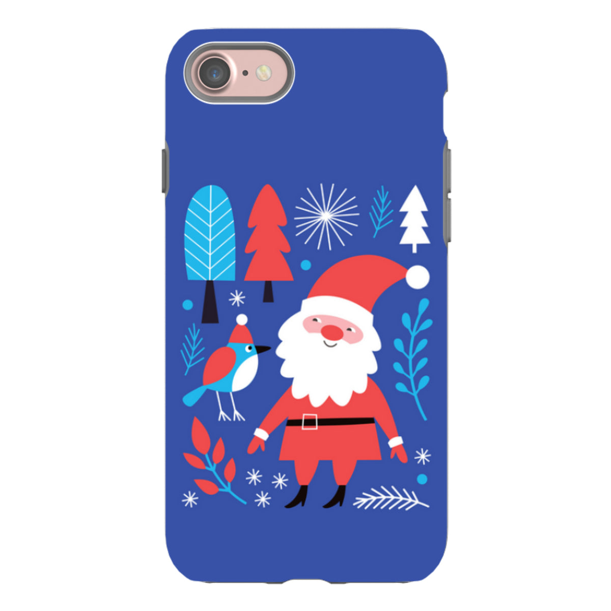 iPhone Tough Case - Santa And Bird