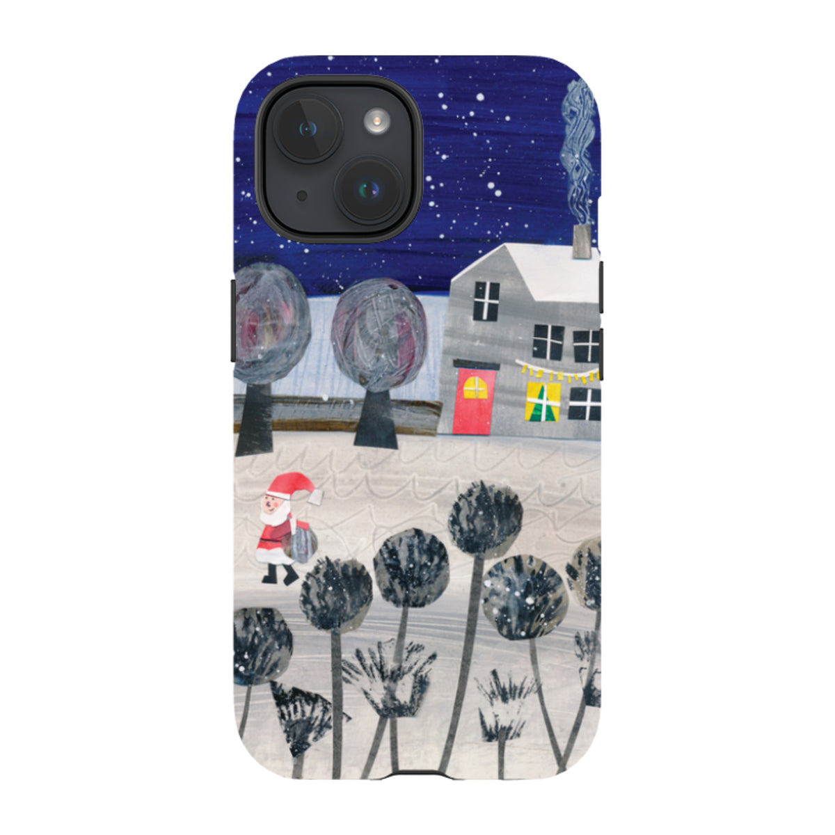 iPhone Tough Case - Santa By Tracey English