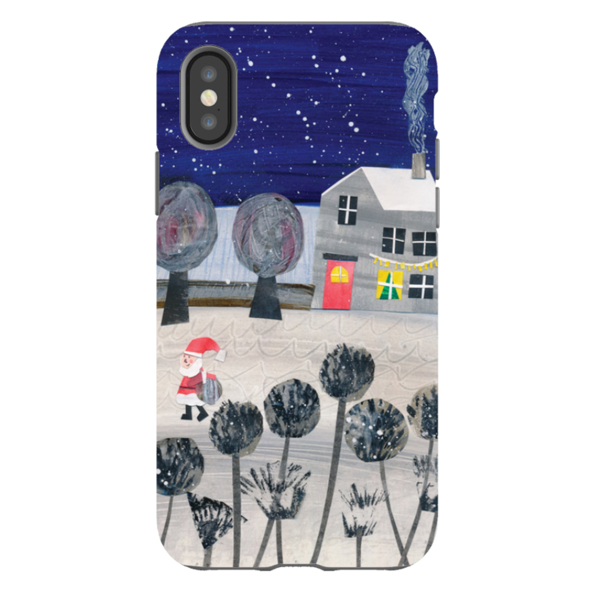 iPhone Tough Case - Santa By Tracey English