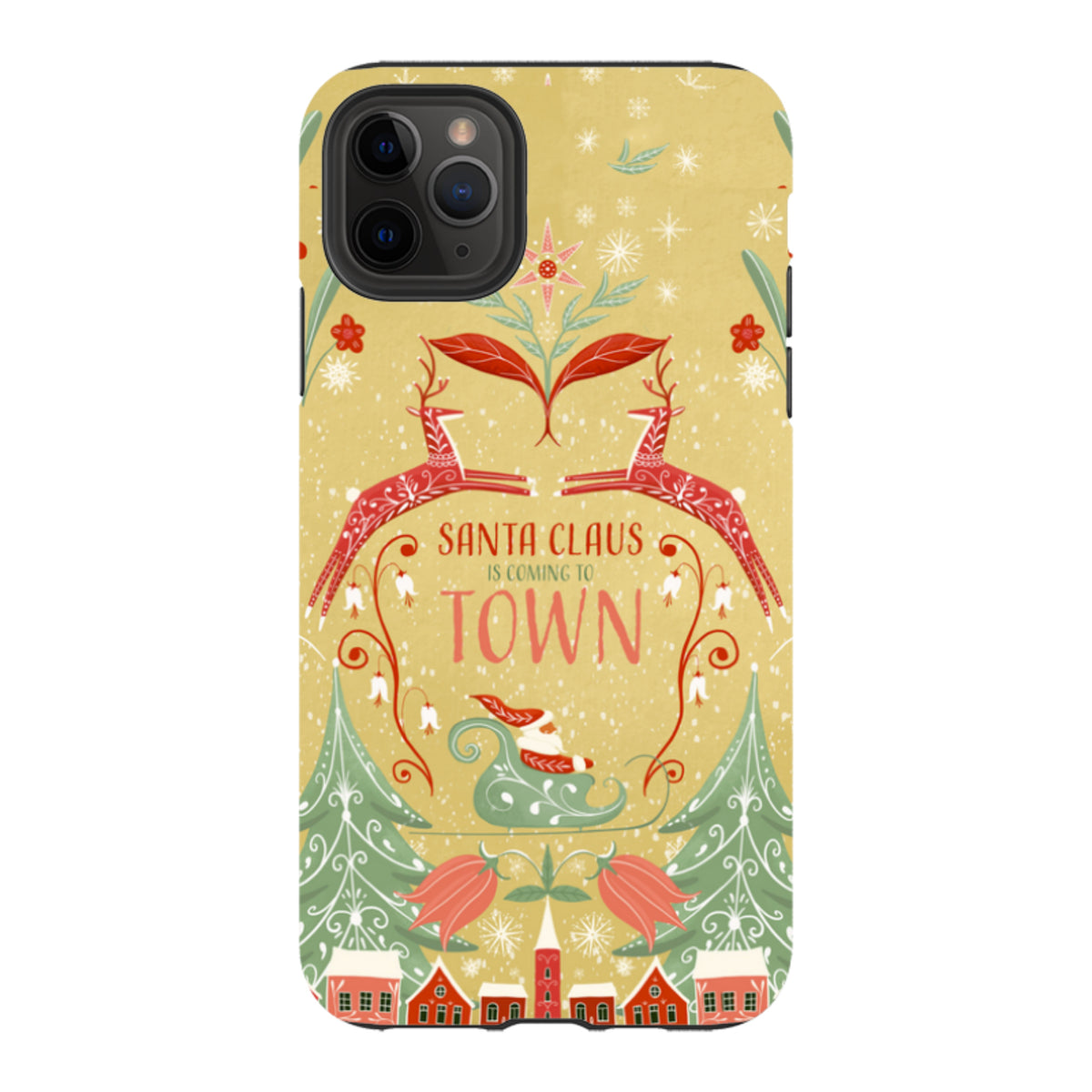iPhone Tough Case - Santa Claus Is Coming To Town By Maja Lindberg